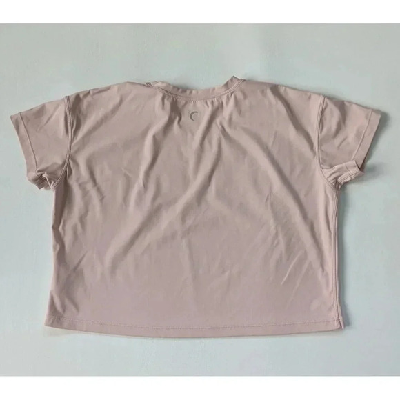 Zyia Active Blush Pink Oversized Crop Top Size XS - Picture 4 of 5